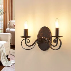 Caleb Wandlamp Rust - Lucande - Koop Online -Lucande 42510965098543