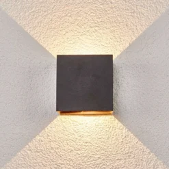 Evie Buiten Wandlamp Dark Grey/Clear - Lucande - Koop Online 9 Evie Buiten Wandlamp Dark Grey/Clear - Lucande - Koop Online -Lucande 42510965260352