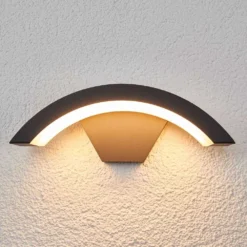 Jule Buiten Wandlamp Graphite/White - Lucande - Koop Online -Lucande 42510965280392