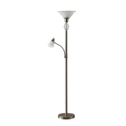 Dunja Vloerlamp Nickel - Lucande - Koop Online