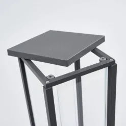 Annalea Buiten Tuinlamp H50 Dark Grey/Clear - Lucande - Koop Online -Lucande 42510965285893