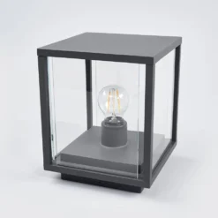 Annalea Buiten Tuinlamp H20 Dark Grey/Clear - Lucande - Koop Online -Lucande 42510965286023