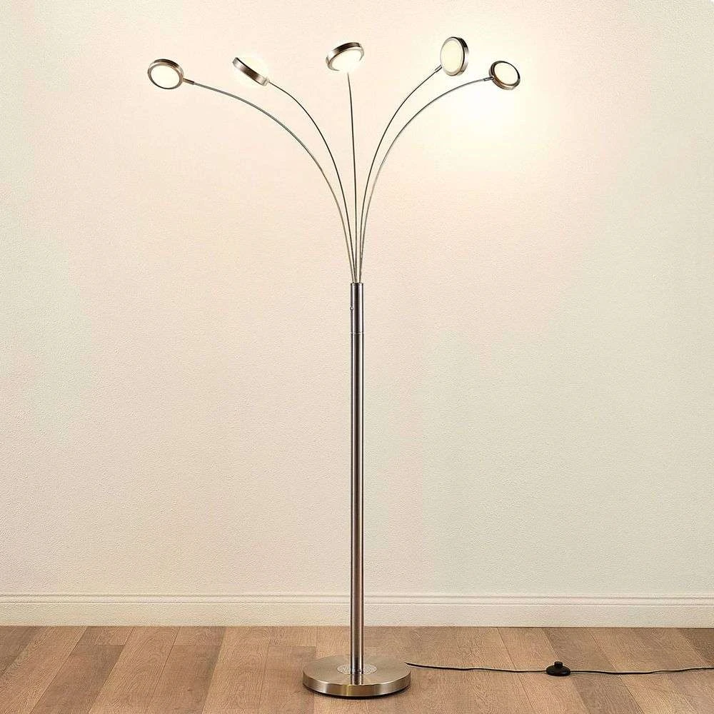 Catriona Vloerlamp Nickel - Lucande - Koop Online 4 Catriona Vloerlamp Nickel - Lucande - Koop Online - Afbeelding 2