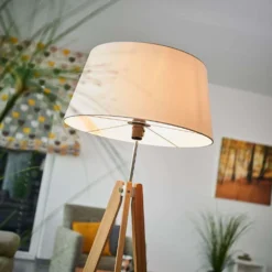 Thea Vloerlamp White/Oak - Lucande - Koop Online -Lucande 42510965325554
