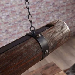 Legno Hanglamp Black/Dark Wood - Lucande - Koop Online -Lucande 42510965326236