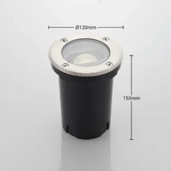 Doris Buiten Begraven Spot Steel - Lucande - Koop Online -Lucande 42510965379563