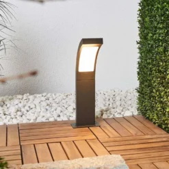 Juvia Buiten Tuinlamp H40 Graphite/Opal - Lucande - Koop Online -Lucande 42510965384342