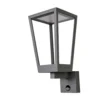 Chaja Buiten Wandlamp W/Sensor Dark Grey/Clear - Lucande - Koop Online