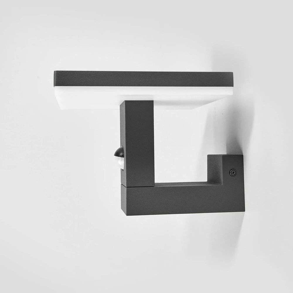 Olesia Buiten Wandlamp W/Sensor Dark Grey/Opal - Lucande - Koop Online 6 Olesia Buiten Wandlamp W/Sensor Dark Grey/Opal - Lucande - Koop Online - Afbeelding 4