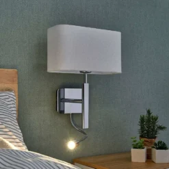 Jettka Wandlamp White/Chrome - Lucande - Koop Online -Lucande 42510965483413