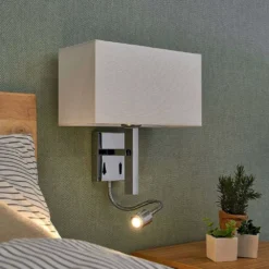 Pelto Wandlamp White/Chrome - Lucande - Koop Online -Lucande 42510965484883