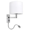 Taron Wandlamp White/Chrome - Lucande - Koop Online 1 Taron Wandlamp White/Chrome - Lucande - Koop Online -Lucande 42510965485011