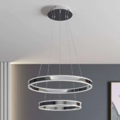 Lyani 2 Hanglamp Ø60 Chrome/White - Lucande - Koop Online -Lucande 42510965502693