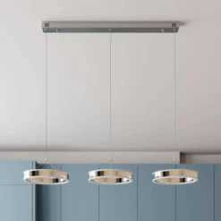 Lyani Hanglamp L115 Chrome/White - Lucande - Koop Online -Lucande 42510965502903