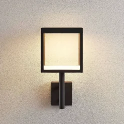 Cube Buiten Wandlamp M/Sensor Graphite/Clear - Lucande - Koop Online -Lucande 42510965504123
