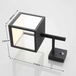 Cube Buiten Wandlamp M/Sensor Graphite/Clear - Lucande - Koop Online -Lucande 42510965504124