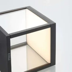 Cube Buiten Wandlamp M/Sensor Graphite/Clear - Lucande - Koop Online -Lucande 42510965504126