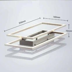 Quadra Plafondlamp Dim. S Steel/White - Lucande - Koop Online -Lucande 42510965509484