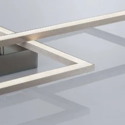 Quadra Plafondlamp Dim. M Steel/White - Lucande - Koop Online -Lucande 42510965509626