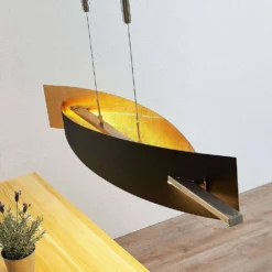 Marija Hanglamp L100 Black/Gold - Lucande - Koop Online -Lucande 42510965537034