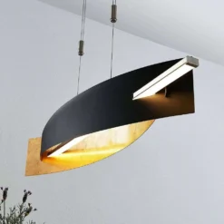 Marija Hanglamp L100 Black/Gold - Lucande - Koop Online -Lucande 42510965537036