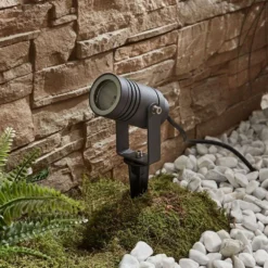 Galina Buiten Spot W/Spike Dark Grey - Lucande - Koop Online -Lucande 42510965560182