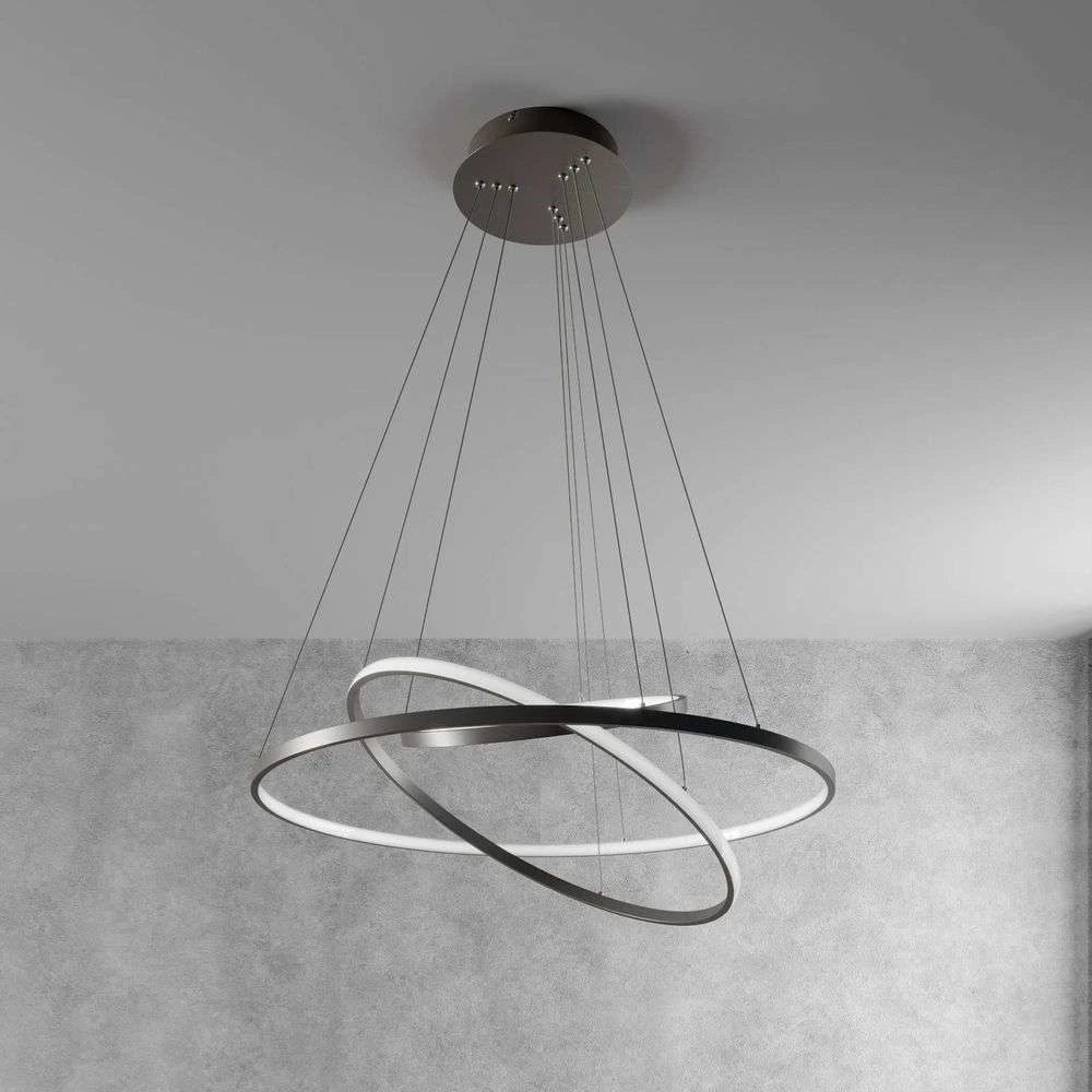 Ezana Hanglamp Nickel - Lucande - Koop Online 4 Ezana Hanglamp Nickel - Lucande - Koop Online - Afbeelding 2