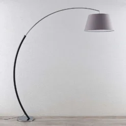 Evelyna Vloerlamp Grey/Chrome/Black - Lucande - Koop Online -Lucande 42510965618453