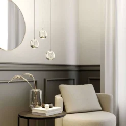 Hayley 3 Hanglamp Clear/Chrome - Lucande - Koop Online -Lucande 42510965624465