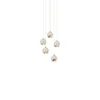 Hayley 5 Hanglamp Clear/Gold - Lucande - Koop Online -Lucande 42510965624771
