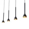 Nordwin 4 Hanglamp Black/Gold - Lucande - Koop Online -Lucande 42510965631531 2