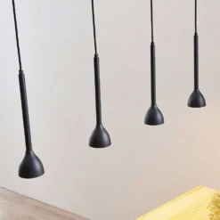 Nordwin 4 Hanglamp Black/Gold - Lucande - Koop Online -Lucande 42510965631534 2