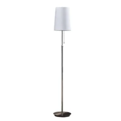 Pordis Vloerlamp Chrome/White - Lucande - Koop Online