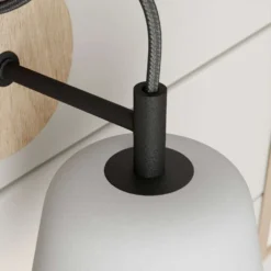 Kalinda Wandlamp Grey/Oak - Lucande - Koop Online -Lucande 42510965665435