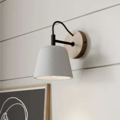 Kalinda Wandlamp Grey/Oak - Lucande - Koop Online -Lucande 42510965665436