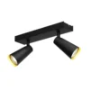 Angelina 2 Plafondlamp Black/Gold - Lucande - Koop Online -Lucande 4251096569803lucande angelina deckenlampe schwarz gold1