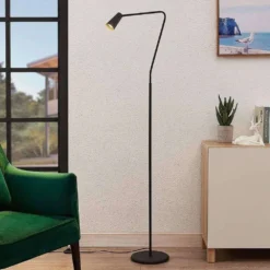 Angelina Vloerlamp Black/Gold - Lucande - Koop Online -Lucande 42510965699023