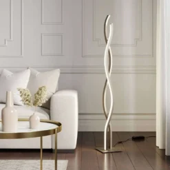 Mairia Vloerlamp Alu - Lucande - Koop Online -Lucande 42510965729192