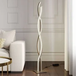 Mairia Vloerlamp Alu - Lucande - Koop Online -Lucande 42510965729196