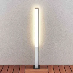 Aegisa Buiten Tuinlamp H80 Dark Grey/White - Lucande - Koop Online -Lucande 42510965734802