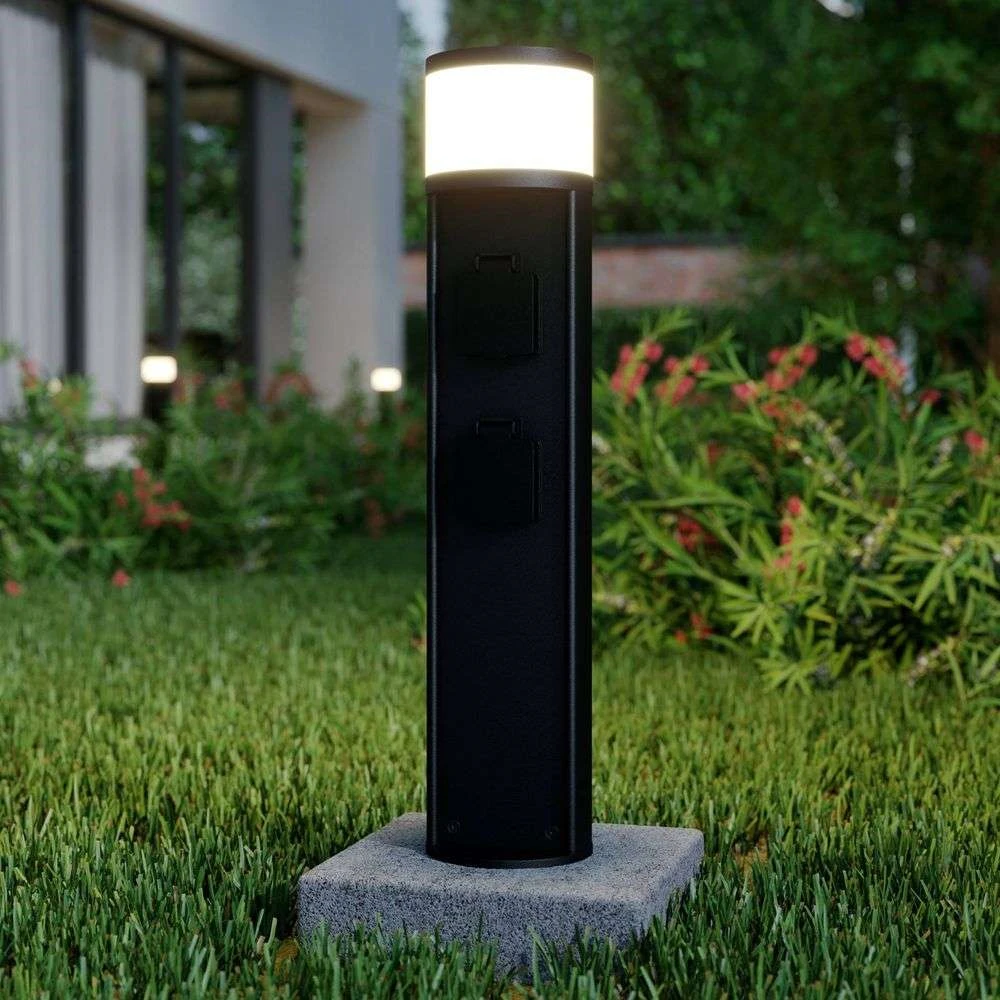 Corban Buiten Tuinlamp W/2 Power Strip Graphite - Lucande - Koop Online 7 Corban Buiten Tuinlamp W/2 Power Strip Graphite - Lucande - Koop Online - Afbeelding 5
