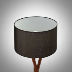 Auriane Vloerlamp Black/Walnut - Lucande - Koop Online -Lucande 42510965778223