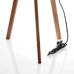 Auriane Vloerlamp Black/Walnut - Lucande - Koop Online -Lucande 42510965778226