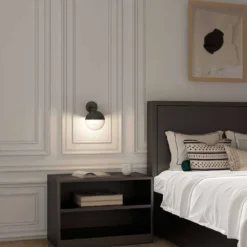 Dustian Wandlamp - Lucande - Koop Online -Lucande 4251096580259lucande dustian wandleuchte glaskugel3