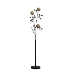 Evory Vloerlamp Black/Gold - Lucande - Koop Online