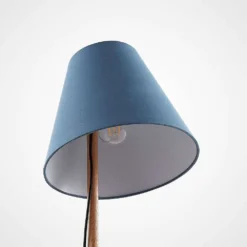 Jinda Taffellamp Blue/Wood - Lucande - Koop Online -Lucande 4251096593396jinda bordlampe3
