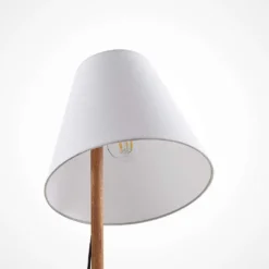 Jinda Taffellamp White/Wood - Lucande - Koop Online -Lucande 4251096593419jinda bordlampe3
