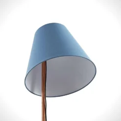 Jinda Vloerlamp Blue/Wood - Lucande - Koop Online -Lucande 4251096593433jinda gulvlampe3