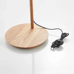 Jinda Vloerlamp Blue/Wood - Lucande - Koop Online -Lucande 4251096593433jinda gulvlampe5