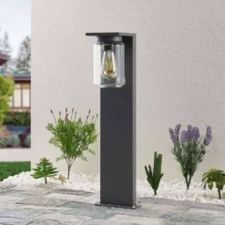 Semka Tuinlamp H65 Dark Grey - Lucande - Koop Online -Lucande 42510965940582